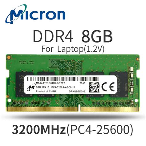 micron technology ram ddr4 8gb 3200mhz|Micron Ram DDR4 8GB 3200MHz 260PIN SODIMM 1.2V laptop .
